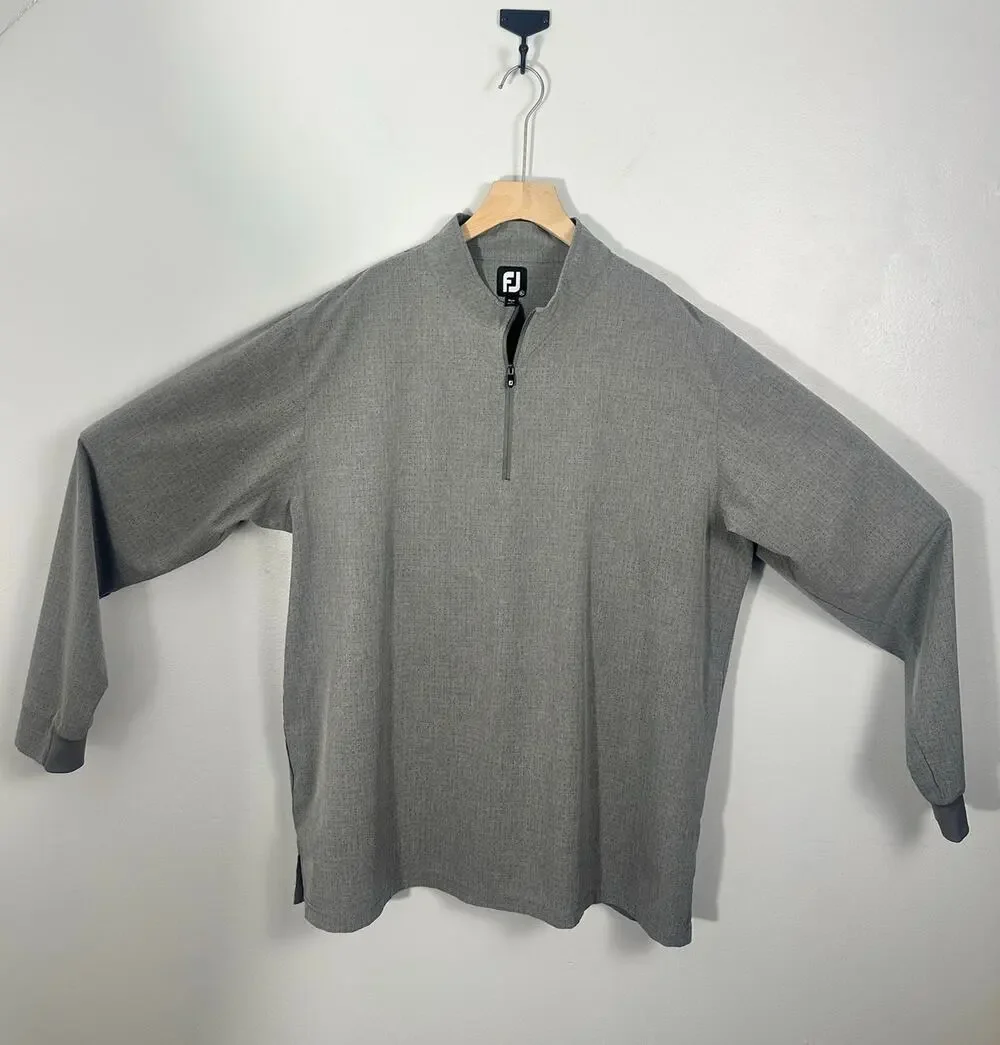 FootJoy FJ Men's Quarter Zip Golf Pullover Gray TPC Piper Glen Logo Size XL